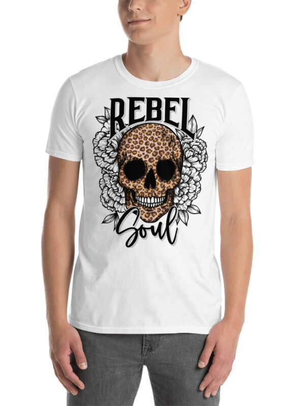 ZERO498 Rebel Soul Leopard Skull T-shirt