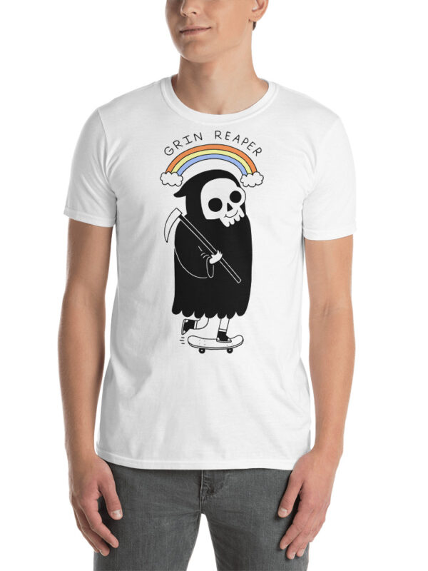 ZERO498 Grin Reaper Regnbåge T-shirt