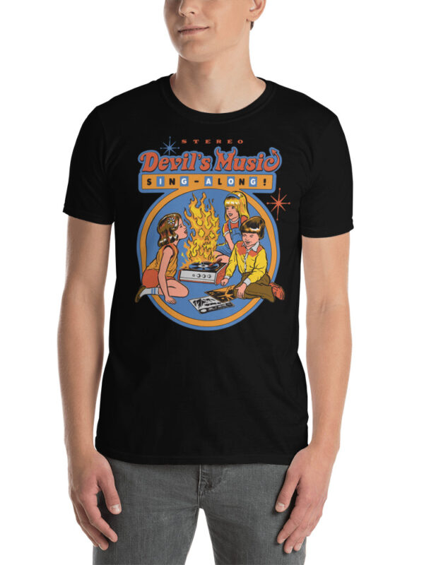 ZERO498 Devil's Music Retro T-shirt