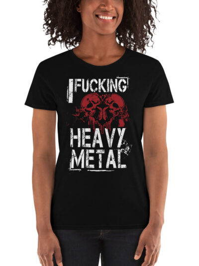 ZERO498 Heavy Metal Fitted T-shirt Tjej