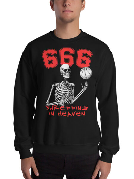 ZERO498 666 Shredding In Heaven Sweatshirt