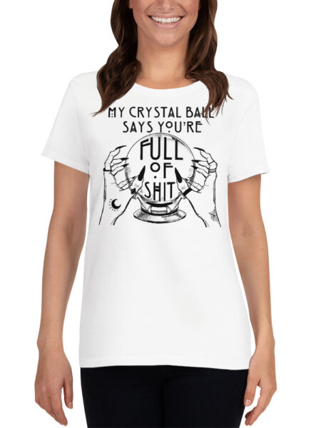 ZERO498 My Crystal Ball Fitted T-shirt Tjej