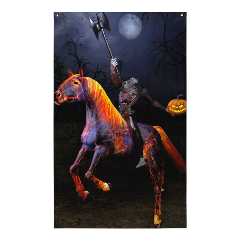 ZERO498 Headless Horseman Tapestry Väggbonad