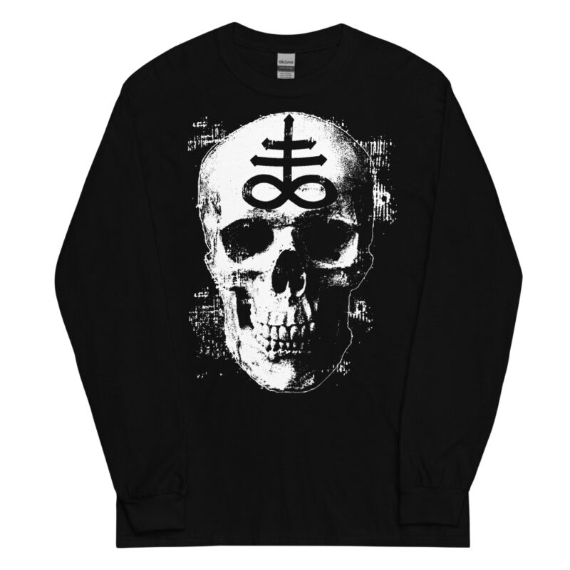 ZERO498 Occult Grunge Skull Långärmad T-shirt