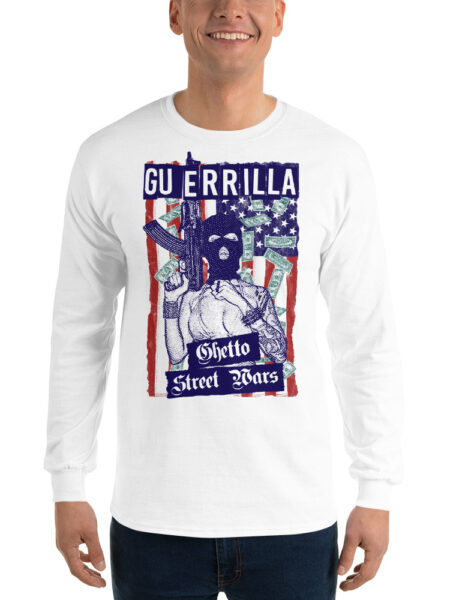 ZERO498 Guerrilla Ghetto Street Wars Långärmad T-shirt