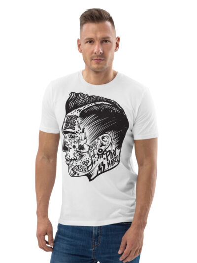 ZERO498 Psychobilly Tattooed Face Premium T-shirt