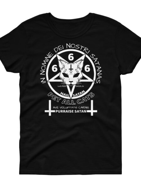 ZERO498 Purraise Satan Fitted T-shirt Tjej
