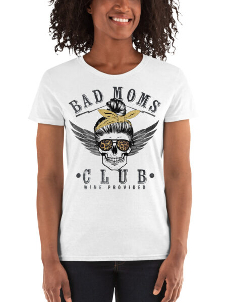 ZERO498 Bad Moms Club Fitted T-shirt Tjej