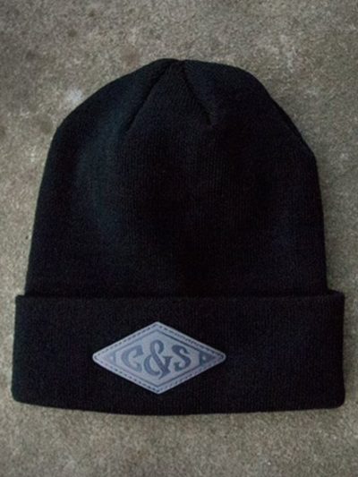 CUTS & STITCHES - Black C&S Patch Beanie