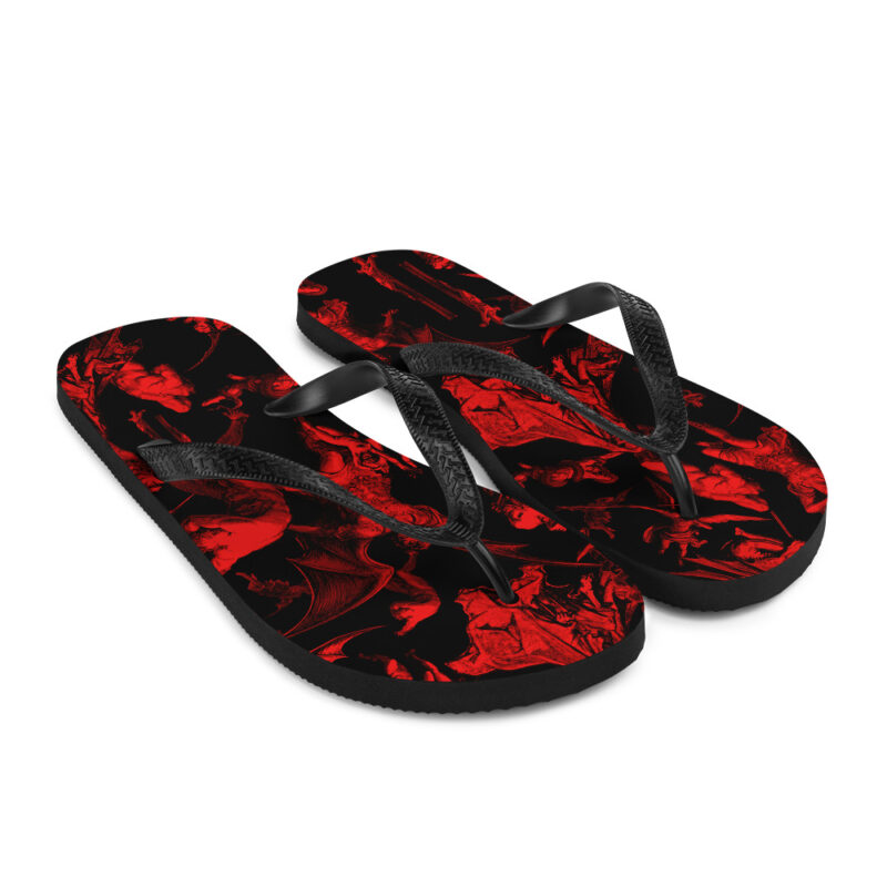The Gates Of Hell Flip-flops Svart/Röd - Bild 4