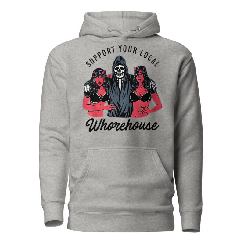 Local Whorehouse Hoodie Grå