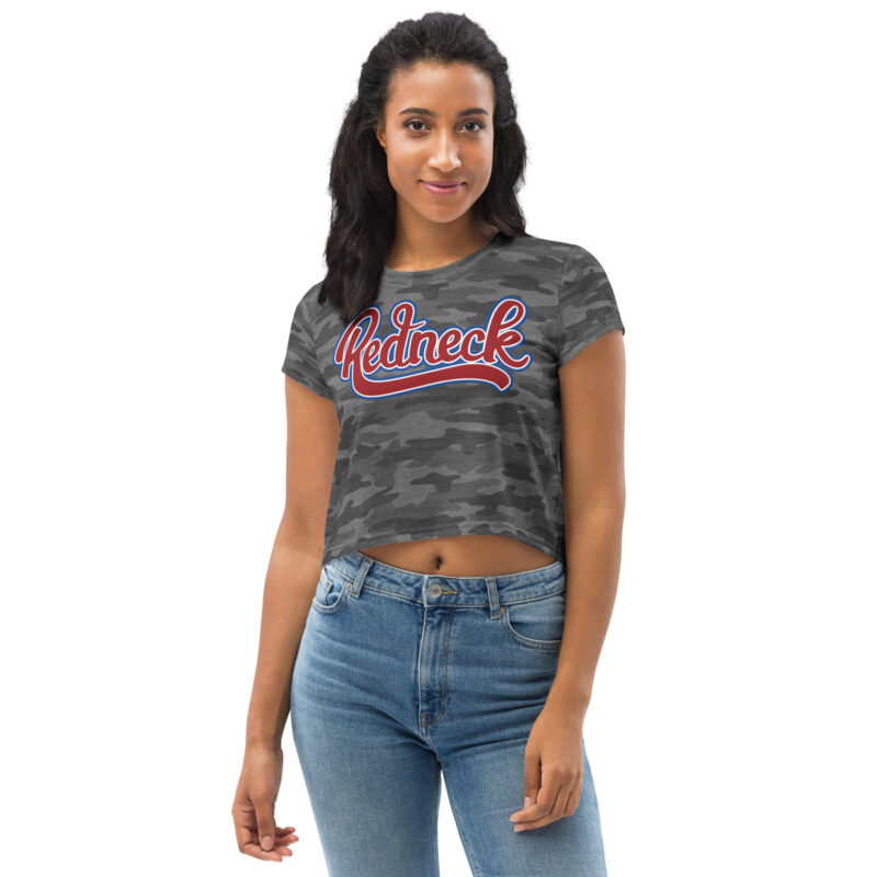 Redneck Script Camo Crop Top - Bild 2