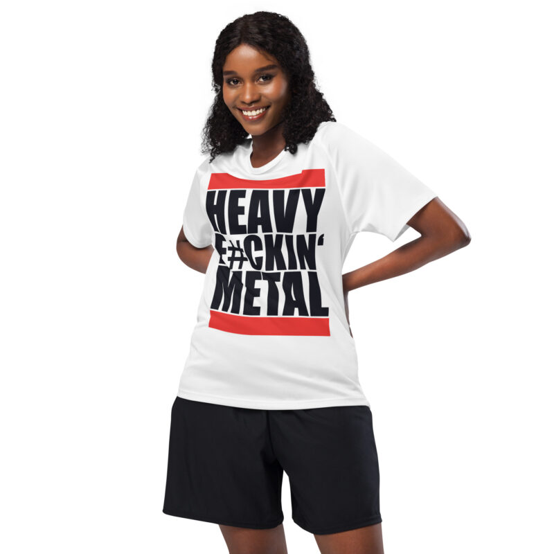 Heavy Fuckin' Metal Jersey Vit - Bild 3