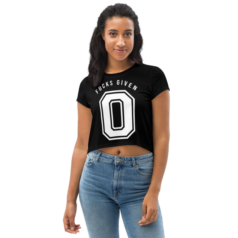 Zero Fucks Given Crop Top - Bild 2