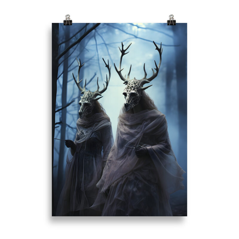 Meeting In The Forest Poster