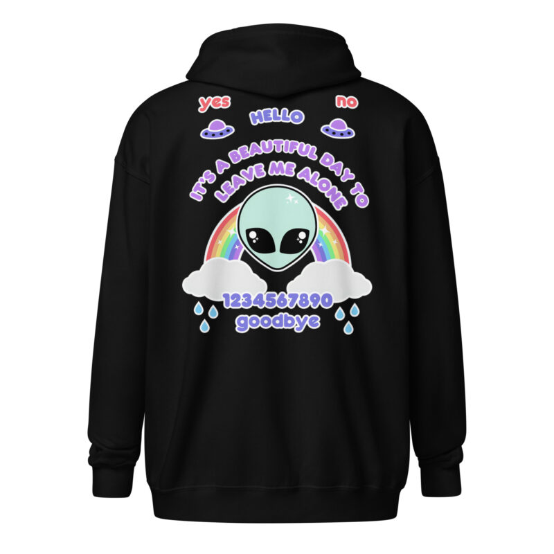 Leave Me Alone Zip Hoodie