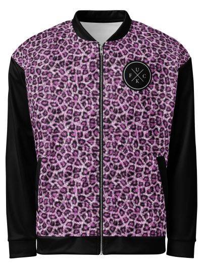 FCK logo rosa leopard bomberjacka