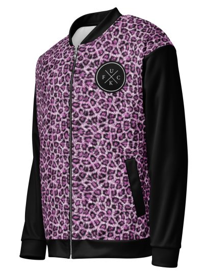 FCK logo rosa leopard bomberjacka