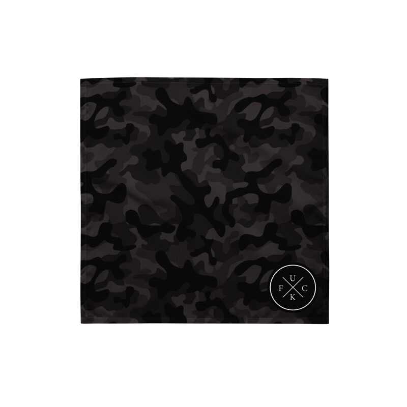 FCK Logo Black Camo Bandana