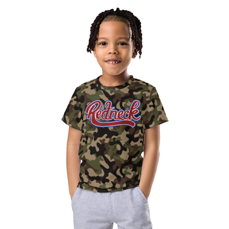 Redneck Script Green Camo Barn T-shirt - Bild 2