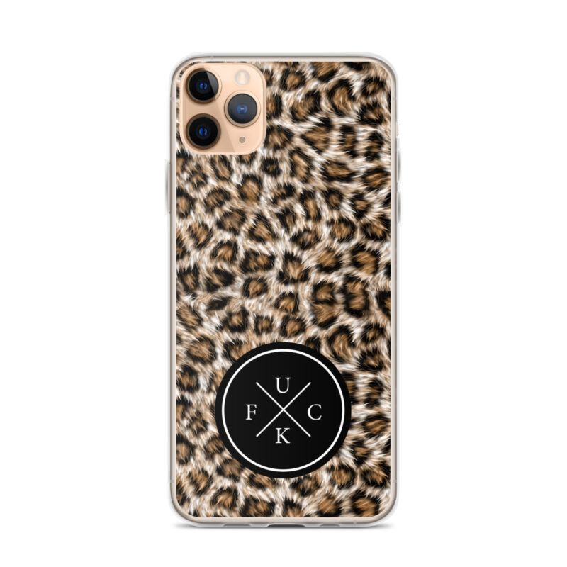 FCK Logo Brown Leopard iPhone Mobilskal - Bild 2