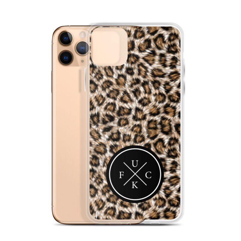 FCK Logo Brown Leopard iPhone Mobilskal - Bild 3