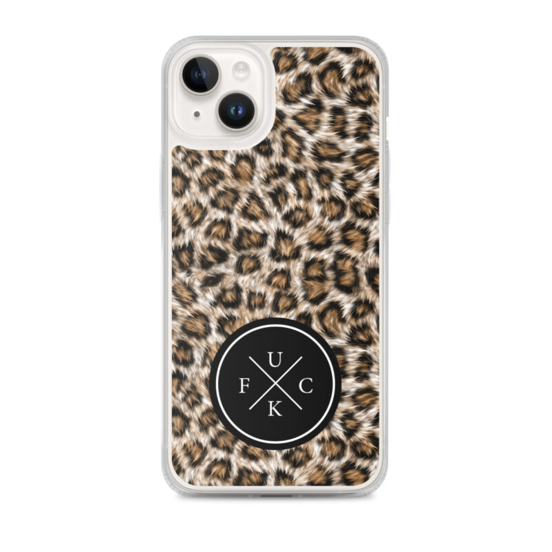 FCK Logo Brown Leopard iPhone Mobilskal - Bild 24
