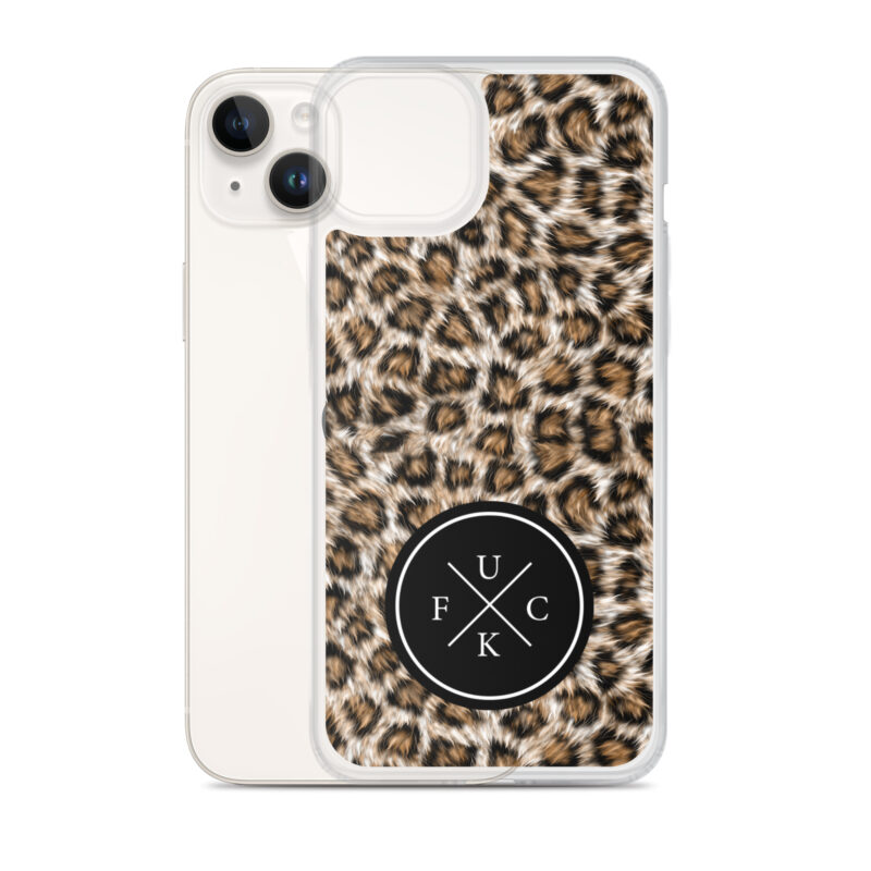 FCK Logo Brown Leopard iPhone Mobilskal - Bild 25