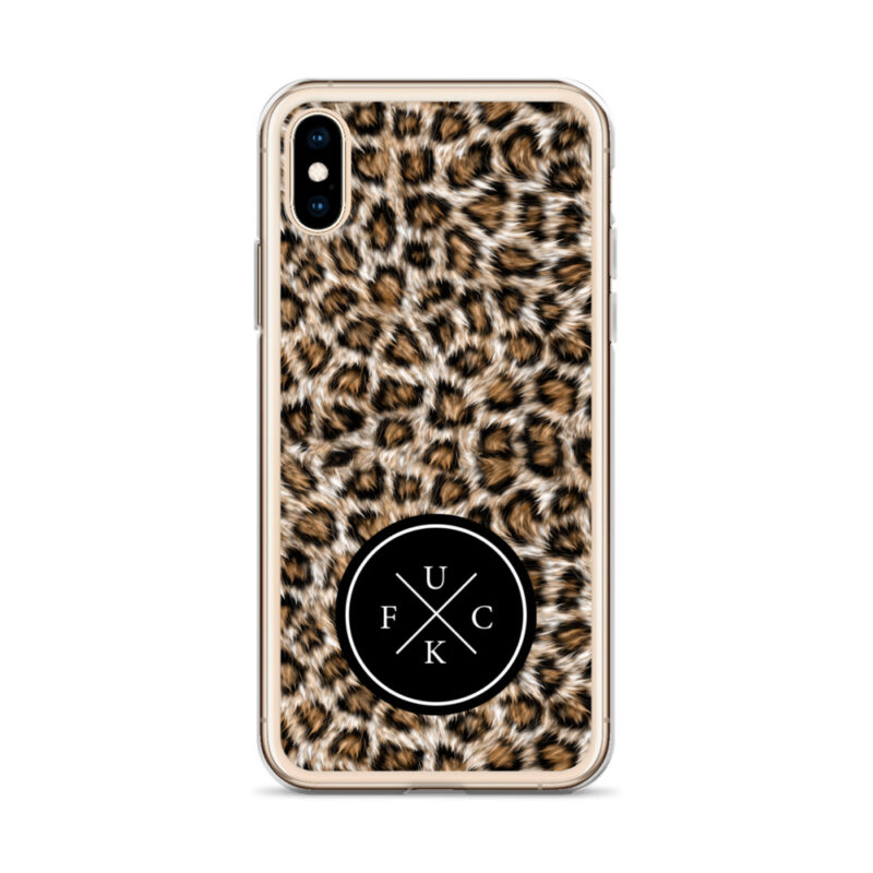 FCK Logo Brown Leopard iPhone Mobilskal - Bild 45