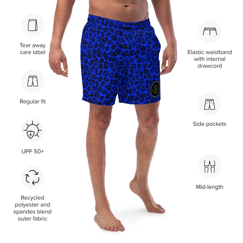 FCK Logo Blue Leopard Badshorts - Bild 2