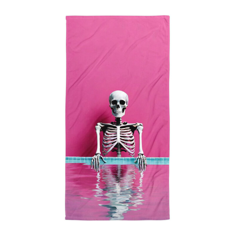 Skeleton Vacation Badhandduk