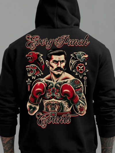 Every Punch Counts Zip Hoodie