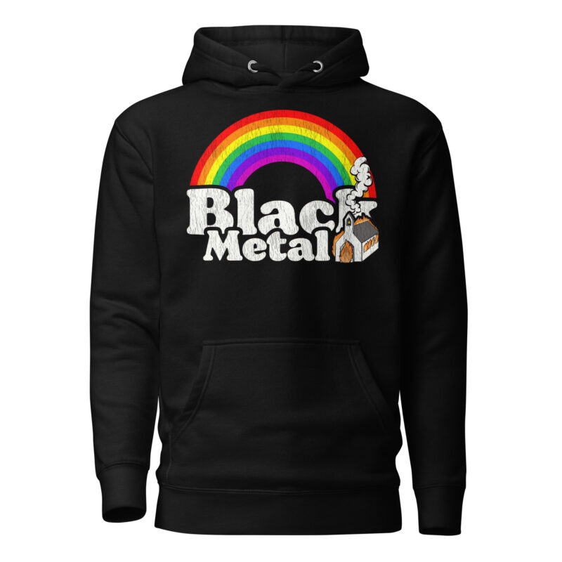 Black Metal Rainbow Hoodie