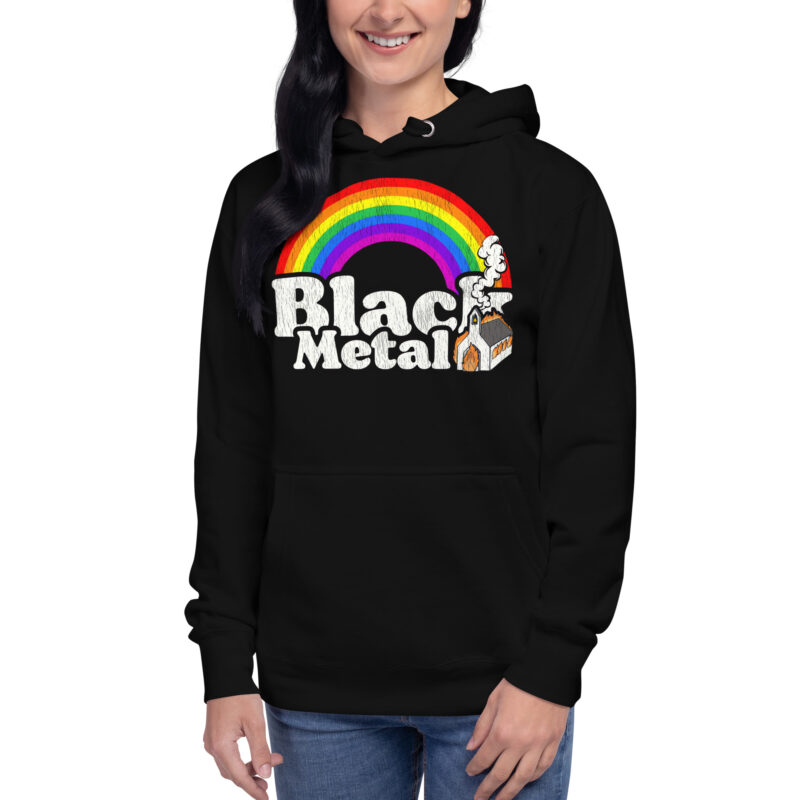 Black Metal Rainbow Hoodie - Bild 2