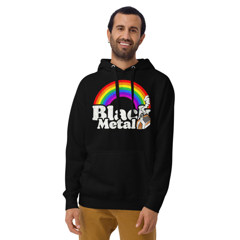 Black Metal Rainbow Hoodie - Bild 3