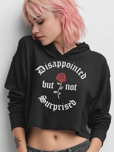 Disappointed Crop Hoodie