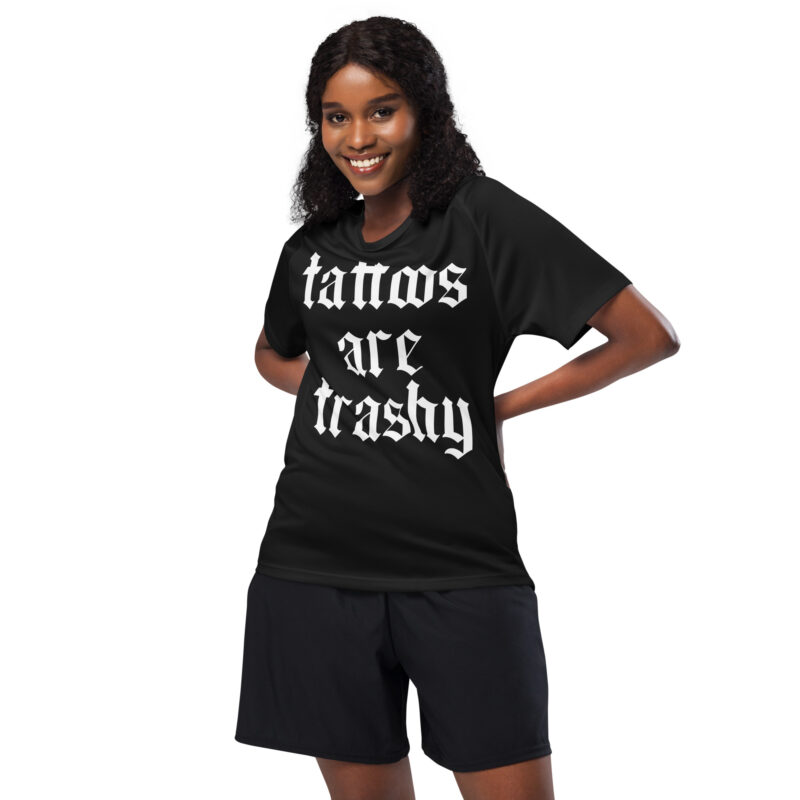 Tattoos Are Trashy Jersey Svart - Bild 2