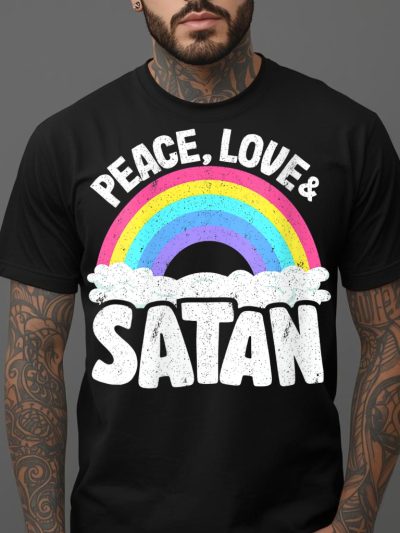 Peace, Love & Satan T-shirt