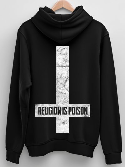 Religion Is Poison Hoodie Svart