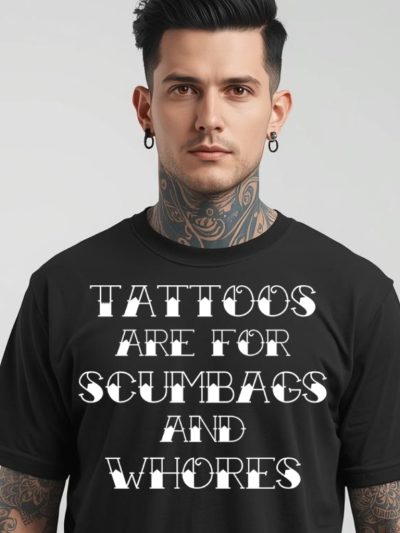 Scumbags And Whores T-shirt Svart