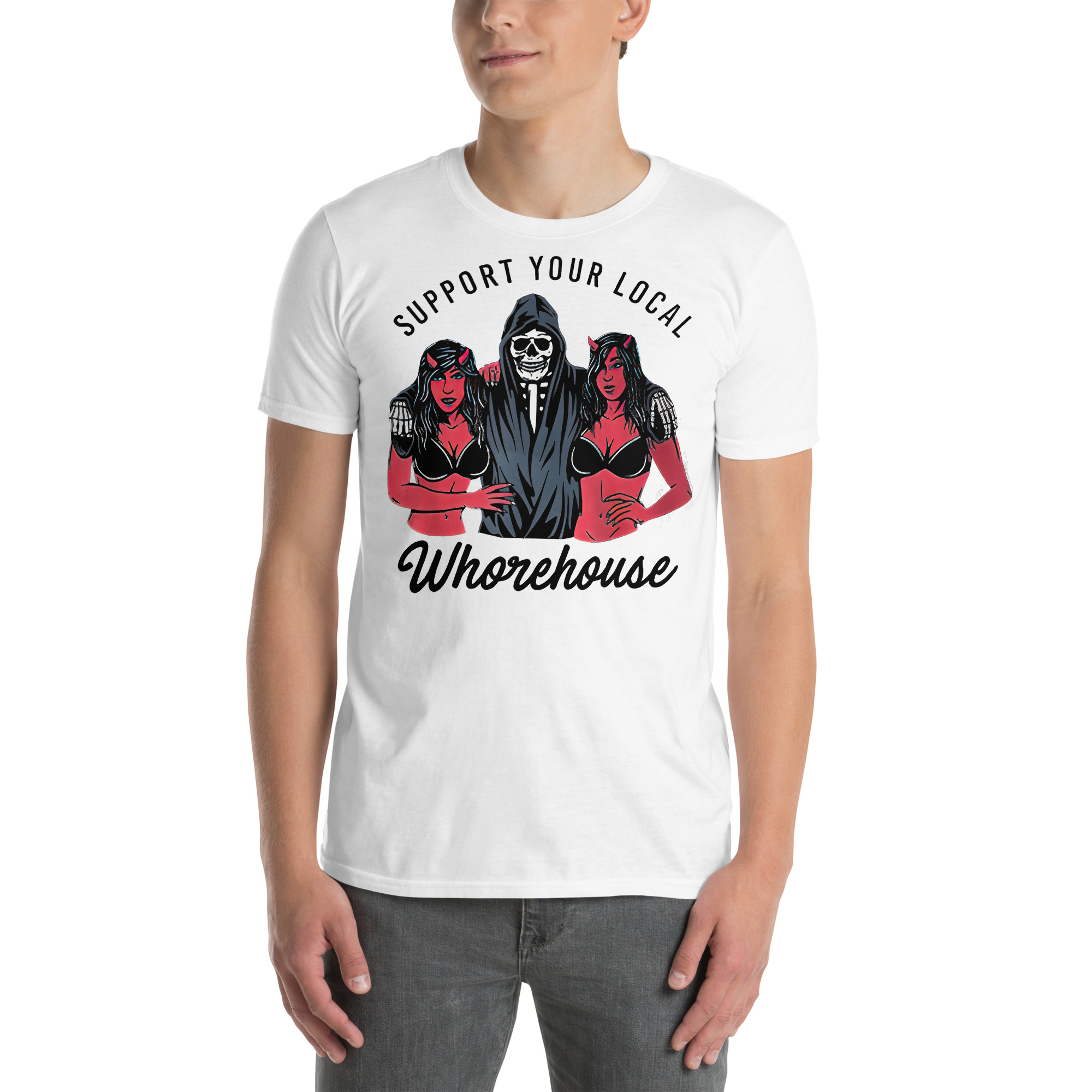 Local Whorehouse T-shirt Vit - Bild 2