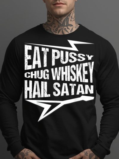 Eat Pussy Långärmad T-shirt