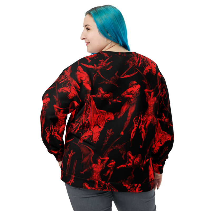The Gates Of Hell Premium Sweatshirt Svart/Röd - Bild 7