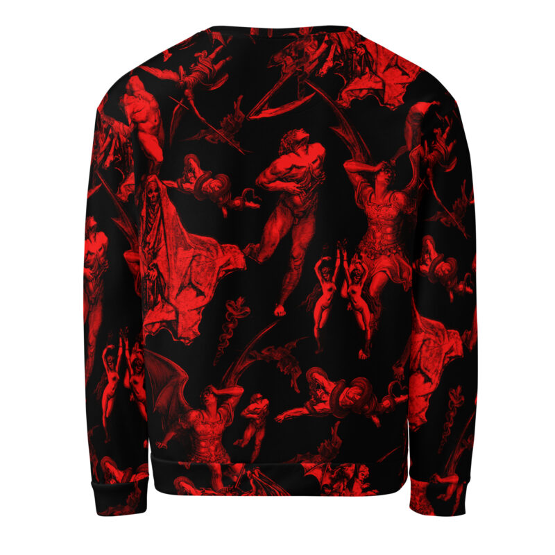 The Gates Of Hell Premium Sweatshirt Svart/Röd - Bild 4