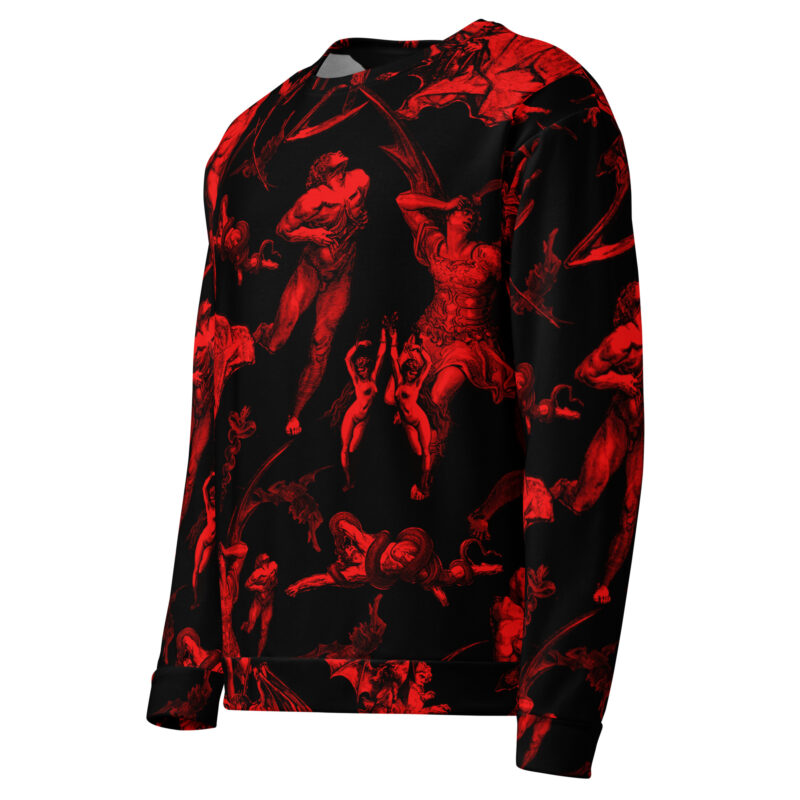 The Gates Of Hell Premium Sweatshirt Svart/Röd - Bild 2