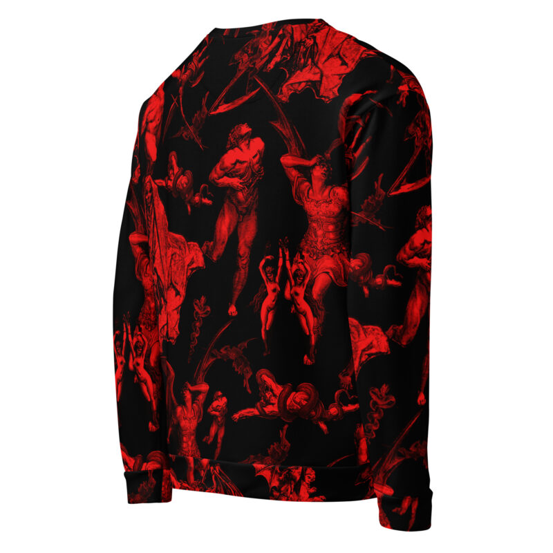 The Gates Of Hell Premium Sweatshirt Svart/Röd - Bild 3
