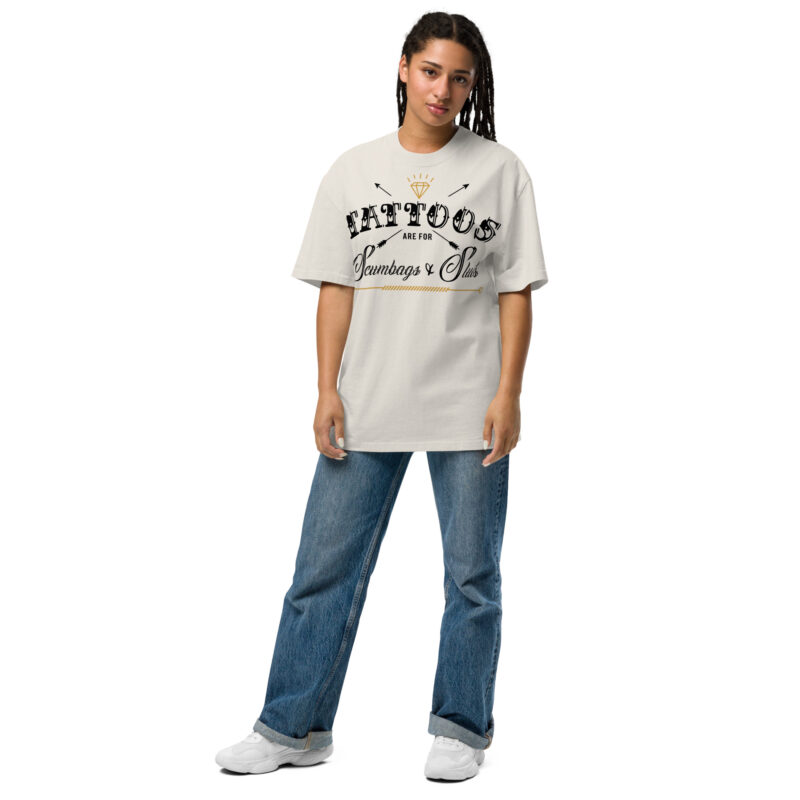Scumbags & Sluts Oversize T-shirt [Bone] - Bild 2