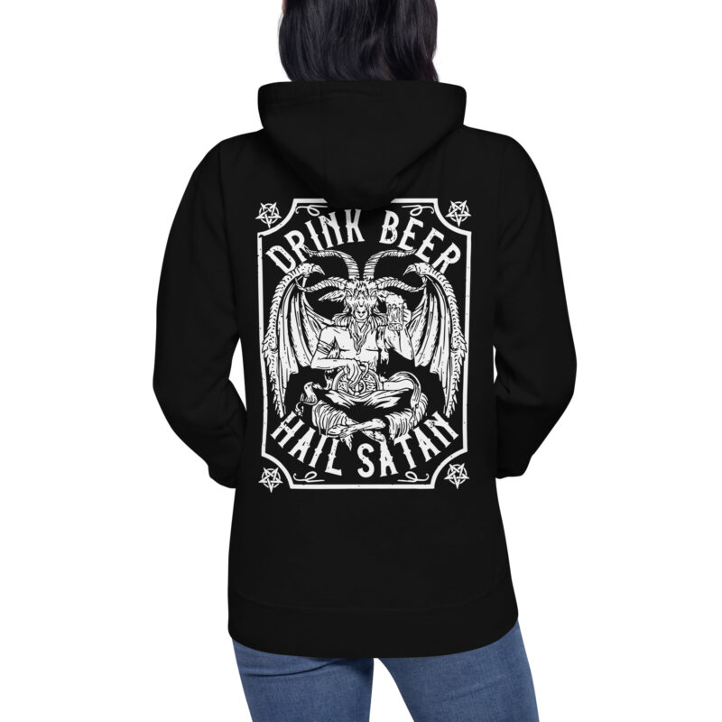 Drink Beer Baphomet Hoodie - Bild 2