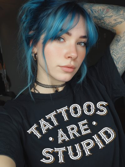 Tattoos Are Stupid Vintage T-shirt