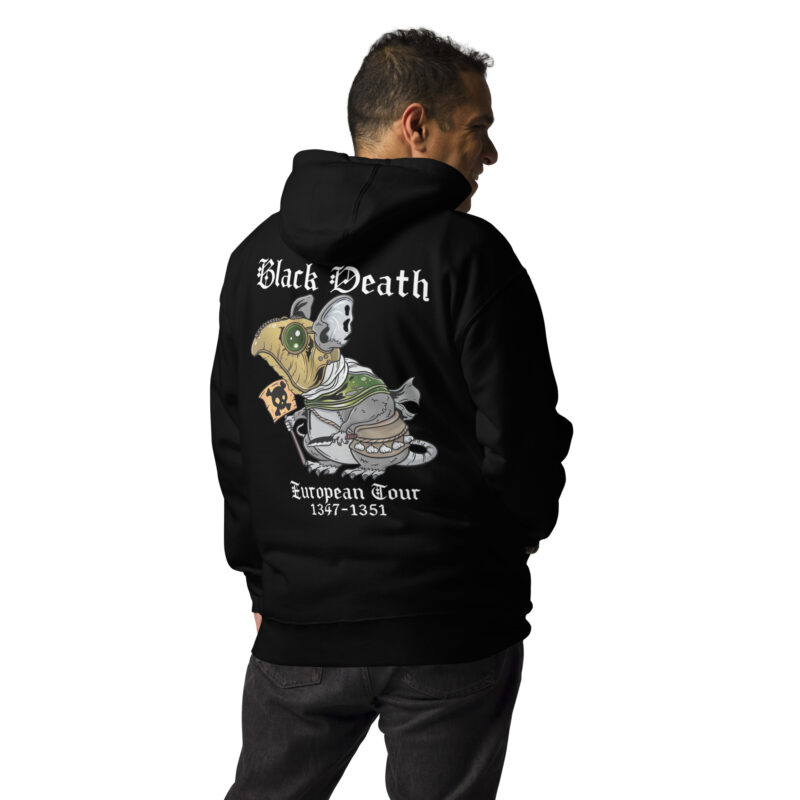 Black Death Rat Hoodie - Bild 3